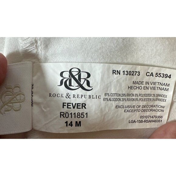 Rock & Republic Women's Denim Rx Fever Stretch Jean Legging NWOT SZ 14 - Picture 13 of 13